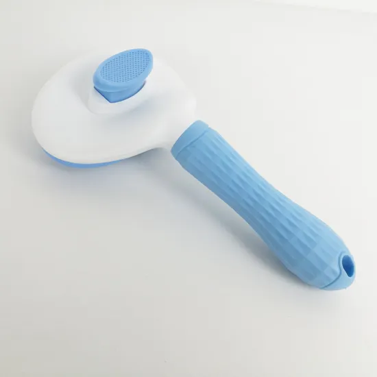 Pink Pet Grooming Comb Hair Brush Push Hair Remove