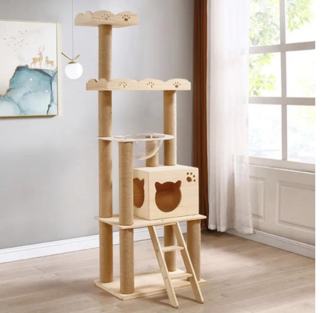 Solid Wood Cat Climbing Frame, Pet Furniture