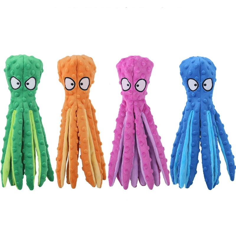 Plush Toy Octopus Shell Educational Bite Resistant Sound Toy Pet Supplies Pet Toys