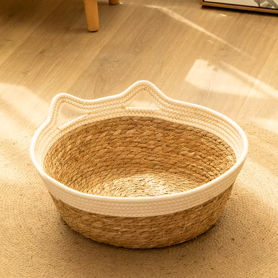 Cuccia personalizzata per dormire, letto per gatti con motivo leopardo delle nevi, design naturale