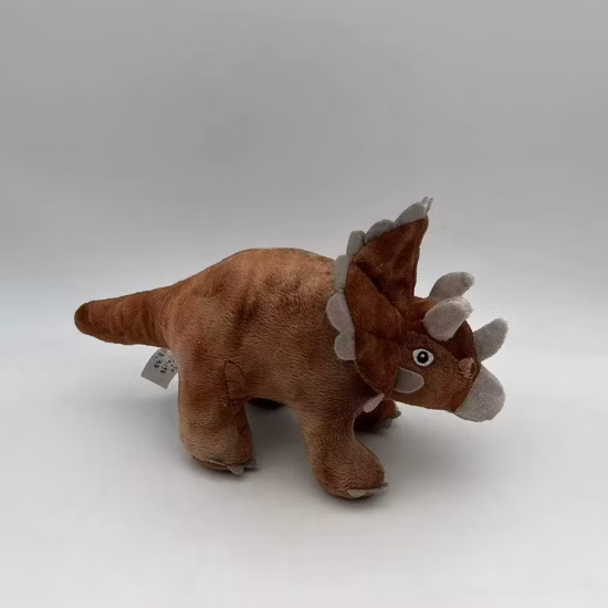 Simulazione realistica personalizzata farcita all'ingrosso peluche per animali domestici in piedi giocattoli di dinosauro di peluche