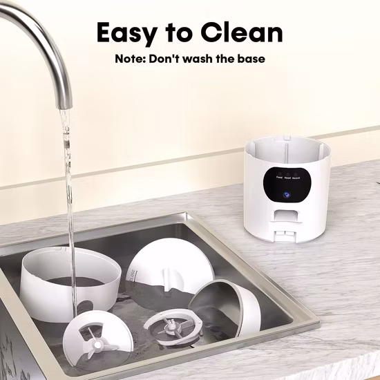 Alimentatore automatico intelligente per animali domestici con video vocale WiFi Cat Dog