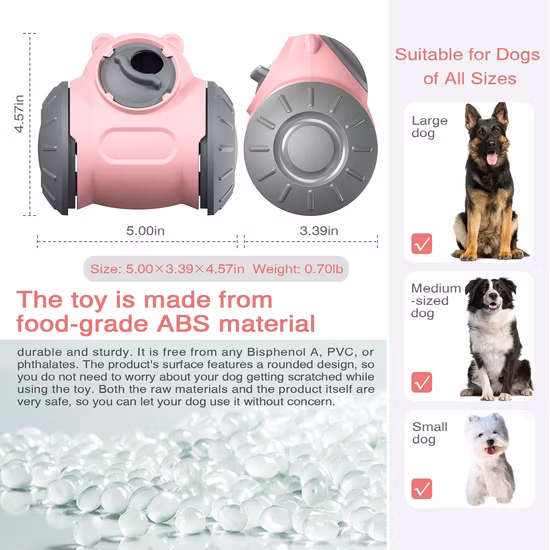 Alimentatore per alimenti Giocattolo educativo per animali domestici Gatto Cane Esercizio Equilibrio Auto Perdita di cibo