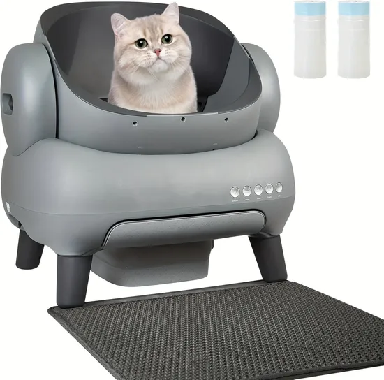 Smart Phone Controllo WiFi Impostazione intelligente Pala automatica Lettiera per gatti Pulizia automatica Disinfezione UV Toilette per gatti Monitoraggio sanitario Lettiera per gatti